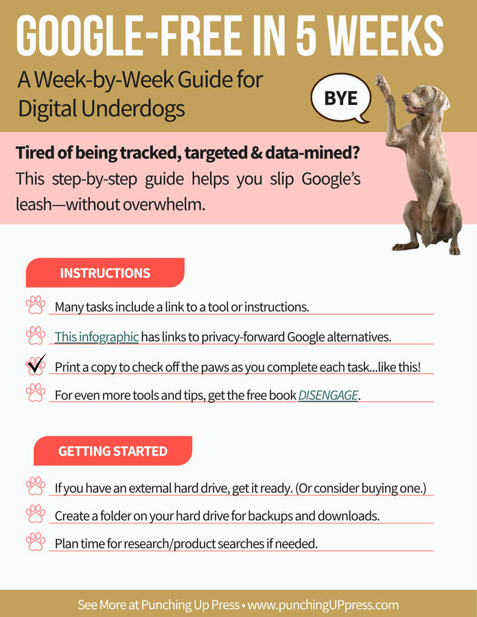 How to stop using Google - a free 5-week plan